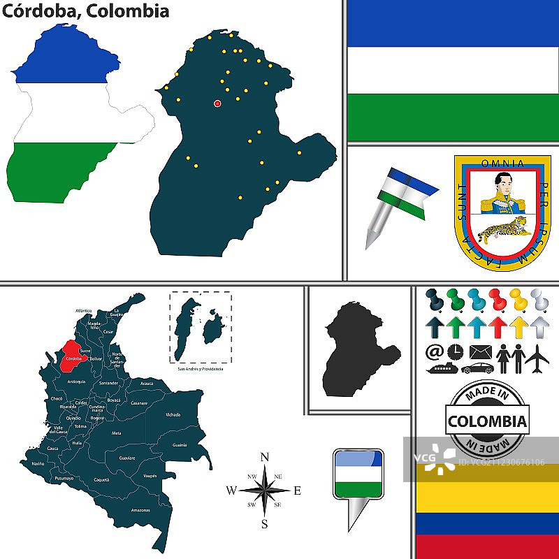 科尔多瓦地图图片素材