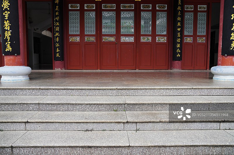 古建筑物进门空间的处理形式图片素材