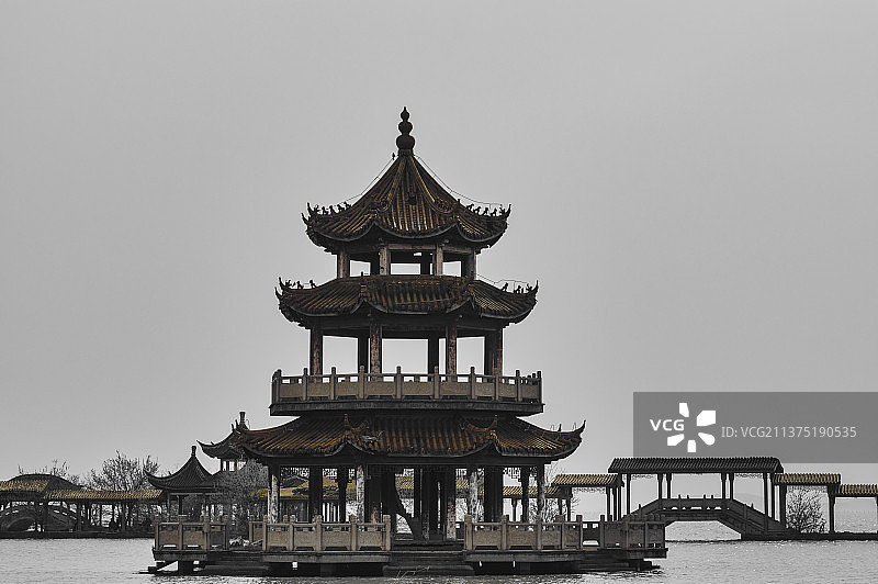 无锡统一嘉园景区的园林风景图片素材