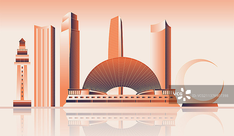 烟台地标建筑图片素材