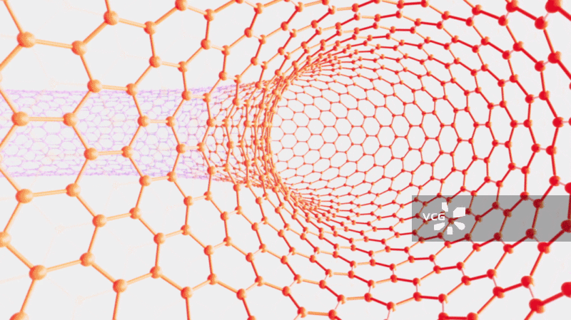 碳纳米管纳米技术纳米材料循环视频图片素材
