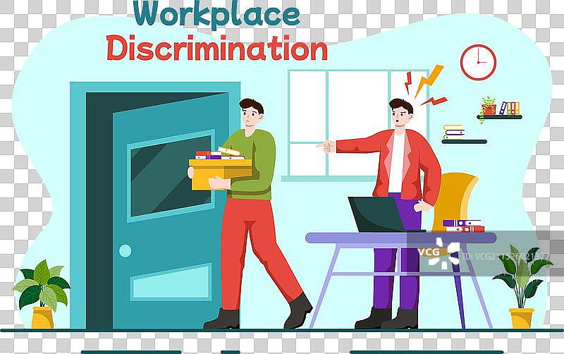 员工工作场所歧视设计图片素材