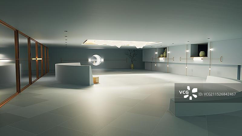 清雅高端明亮的艺术抽象空间图片素材