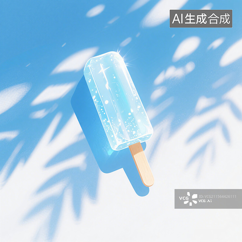 【AI数字艺术】夏日冰棍之光图片素材