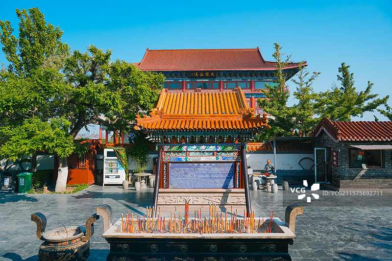 中国山东省烟台市八仙过海景区（八仙渡）八仙祠图片素材