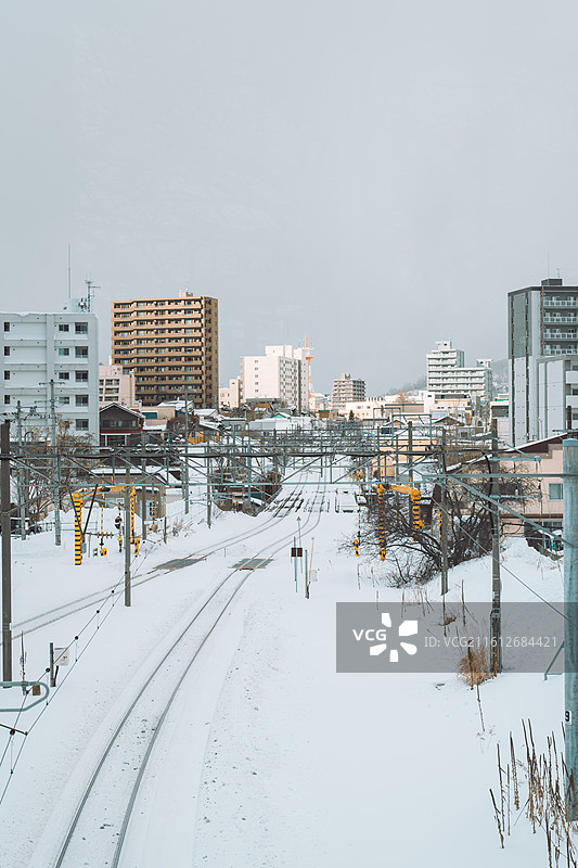 雪地车站图片素材