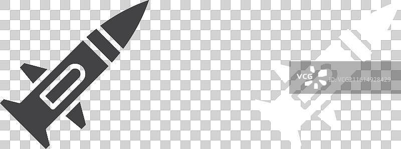 导弹图标细线集图片素材