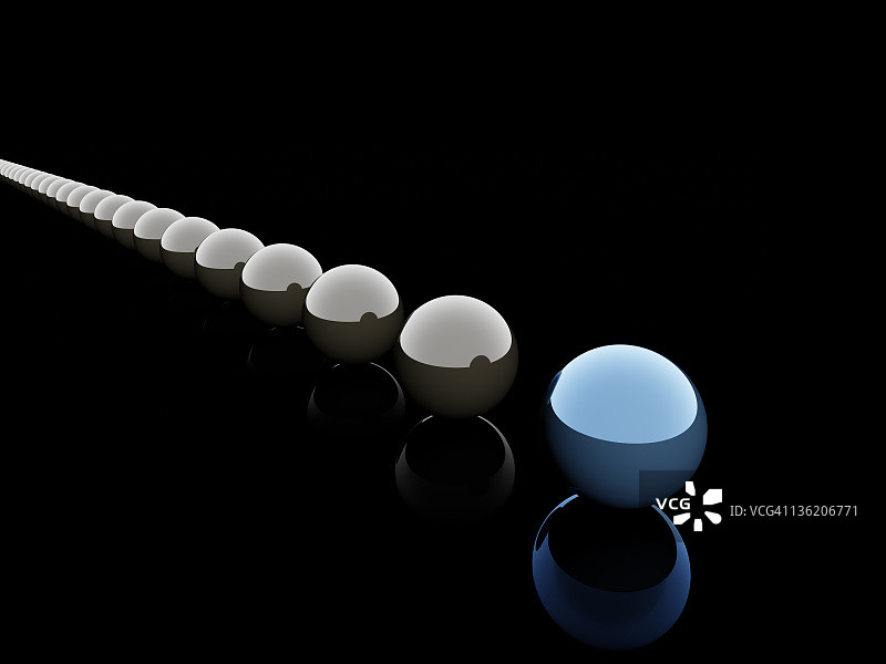 黑色背景中的蓝色领导者图片素材