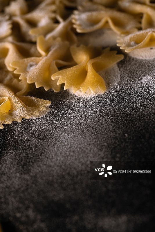 意大利法夫勒蝴蝶面高速同步工作室拍摄。图片素材