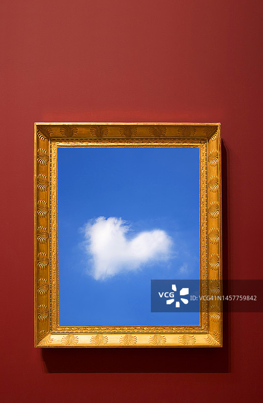 云朵照片相框图片素材