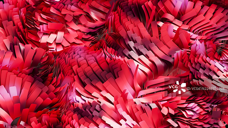 红色和粉色的抽象几何流动图案背景图片素材