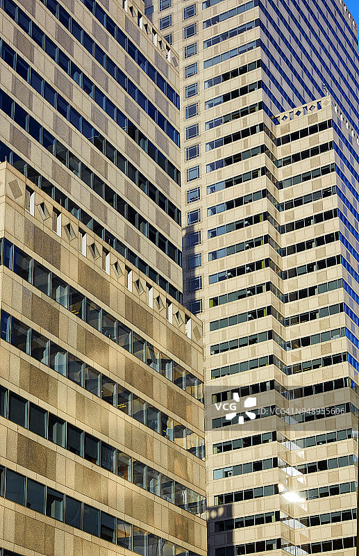 费城商业区办公楼的建筑细节图片素材